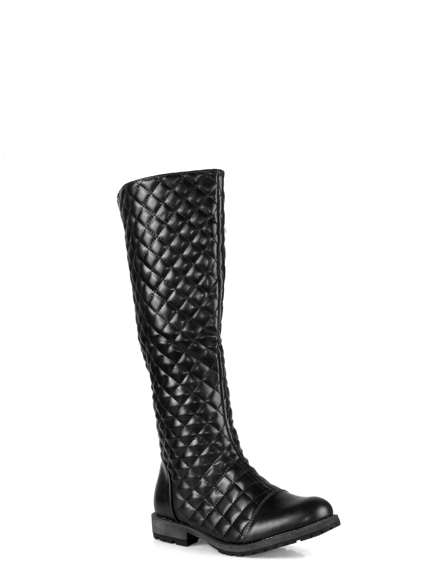 Black quilted boots Clearance
