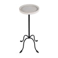 thumbnail image 2 of Butler Specialty Company Berlin Round Marble and Iron Side Table, 2 of 6