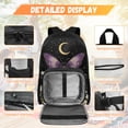 thumbnail image 3 of HUIACONG 17 Inch Moon Daisy Butterfly School Backpack 4-IN-1 Set for Boys Girls Age 6-10 Lightweight Backpack Detachable Lunch Box Pencil Case Water Bottle Holder, 3 of 7