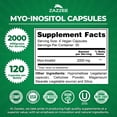 thumbnail image 2 of Zazzee Myo-Inositol 2,000 mg per Serving – 120 Vegan Capsules – Supports Reproductive Health – Vegan • Non-GMO • Made in USA, 2 of 10