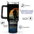 thumbnail image 2 of The Mandalorian Best Dad in the Galaxy Stainless Steel Insulated Mug with Lid and Handle, 40oz, 2 of 4