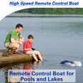thumbnail image 6 of Richgv Remote Control Boat High Speed RC Boat Toys for Kids Adults, 25+ MPH Electric RC Boat for Pools Lakes with 2.4GHz Remote Control Light, 6 of 9
