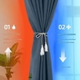 thumbnail image 3 of Thermal Insulation Blackout Curtains with Triple Weave Technology Perfect for Creating a Quiet Indoor Environment, 3 of 9