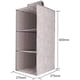 thumbnail image 4 of Pulchram Organizador Colgante Plegable de Almacenamiento, Estantería Colgante para Armario, Organizador para Armario con 5 Compartimentos Anchos, Juego de Sistema de Almacenamiento (Gris) Vhermosa LKX-1367, 4 of 8