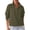 Army Green, variant on PRETTYGARDEN Women's Fall Trendy Oversized Sweatshirts Comfy Ribbed Fabric, Raglan Long Sleeve Collared, Button Up Henley Pullover Blouse, Casual Workout Tops, Y2K Fashion Clothing