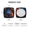 thumbnail image 5 of Honeii Forest Cool Lion Print Square Cushion Cover with Elastic Band & Ties,Sofa Cushion Covers,Furniture Protector for Living Room,Washable Sofa Seat Slipcover-Two Pieces, 5 of 7