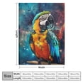 thumbnail image 4 of Orinice Parrot Sherpa Blanket Colorful Macaw Throw Blanket Super Soft Fuzzy Blanket Thick Warm Fleece Blankets for Couch Bed 60x80in, 4 of 6