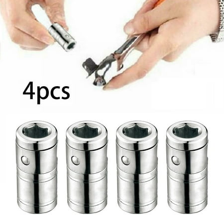 

4x 1/4 Square Hole To 1/4 Hex Converter Bits Converter Screwdriver Bit Adapter