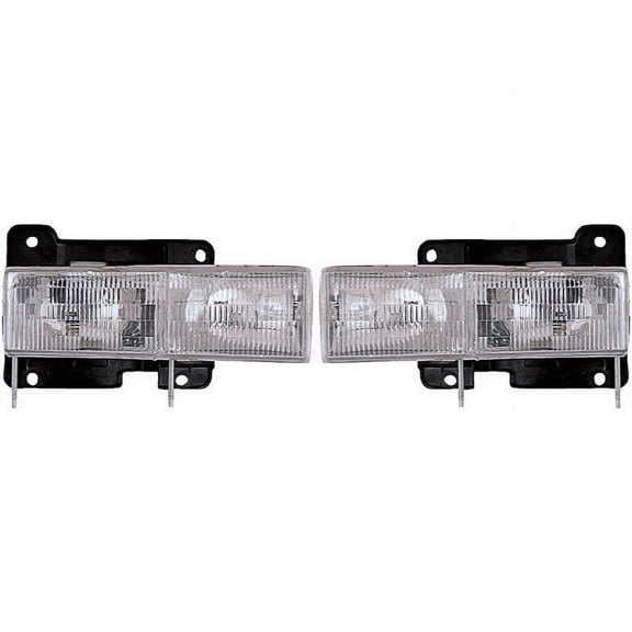 Headlight Assembly - Compatible with 1992 - 2000 GMC Yukon 5.7L V8 1993 1994 1995 1996 1997 1998 1999