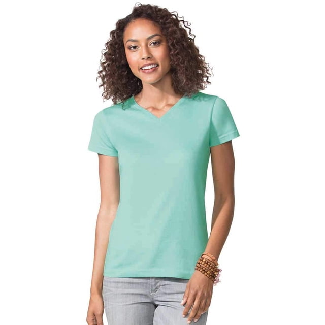 LAT - New - NIB - Women's V-Neck Fine Jersey Tee