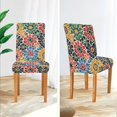 thumbnail image 3 of Yayeee 2 Pack Dining Chair Covers Stretch Parson Chairs Slipcovers Seat Protector, Dark Floral, 3 of 6