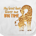 thumbnail image 4 of Inktastic My Great Aunt Loves Me Big Time Cute Giraffe Family Boys or Girls Baby Bib, 4 of 4