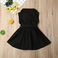 thumbnail image 3 of PENGXIANG Bébé Filles Enfants Ceinture Sans Manches Tutu Robes Partie Vêtements Rose 4-5 Ans, 3 of 6