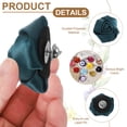 thumbnail image 3 of Uxcell 16 Pcs Flores de Solapa para Trajes de Hombre, Pin de Solapa de 2 Pulgadas para Hombres, Rosas de Tela Satinada Artificiales, Boutonnieres para Bodas, Fiestas, Ceremonias, Verde Claro, 3 of 7