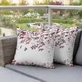 thumbnail image 2 of Outdoor Waterproof Pillow Covers Retro Farmhouse Brown Red Leaves Decorative Throw Pillow Protectors,Pillowcase Cushion Cases for Patio Sofa Garden Couch,16x16in,Pack of 2, 2 of 14