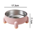 thumbnail image 2 of Cuenco para gatos de cuatro patas antivuelco, cuenco para mascotas de acero inoxidable para perros, 2 of 5