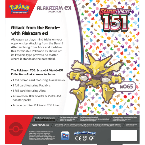 Alakazam Ex 151 Booster | Trading card display units for toy