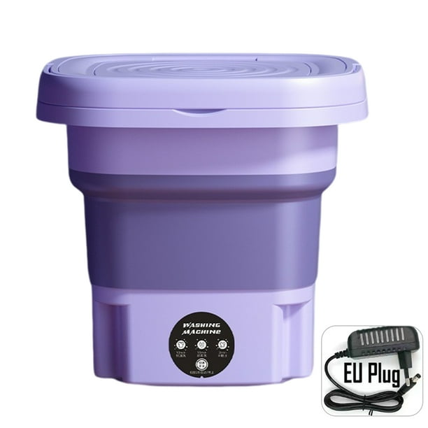 Lavadora portátil de 8 l con secador de centrifugado Lavadora automática Mini (púrpura UE) Ehuebsd Libre de BPA