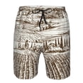 thumbnail image 4 of Naloa Vineyard Landscape 1 Men's Beach Shorts, Surfing shorts, Swim trunks, Quick Dry Swim Trunks for Surfing Beach Fun - 3X-Large, 4 of 9