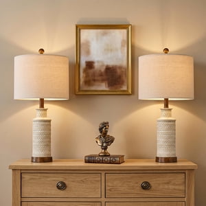 Oneach Bedside Table Lamps, Set of 2, 24 Inch