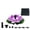 Purple, variant on Solar Lotus Fountain Floating Water Feature with Lily Pad Design for Garden Pond Pool Outdoor Decoration 7.1" Diameter