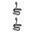 thumbnail image 4 of Qarigey Anillos de tamaño ajustable moda Animal gótico chapado amistad anillo accesorios aleación joyería suministro adornos negro Negro 2piezas Qarigey CBP283274, 4 of 6
