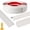 White, variant on ouhos Peel and Stick Wall Corner Protector & Edge Guard, 1.6" W x 20' L Self-Adhesive Flexible Trim Molding for Inside & Outside Corners, Wall, Countertop, Black