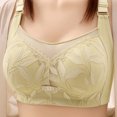 thumbnail image 2 of Hrsba Lace Bra,Wireless Bras for Women,Everyday Bras,Solid Color Wirefree Seamless Plus Size Large Cup Bra with Lace Details for Daily Wear, 2 of 3