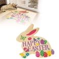 thumbnail image 1 of TIELUTT 2026 Easter Bunny Shaped Welcome Mat Easter Absorbent and Durable Mat Velvet Easter Bunny Soft Area Rug 6x9 Colorful Throw Blanket for Couch Blanket Fiber Blanket Southwest Throw Blanket, 1 of 7