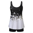 thumbnail image 2 of Tankini Swimsuits for Women Sexy Retro Two Piece Bathing Suits Tummy Control Athletic Loose Swimwear with Boyshorts, 2 of 5
