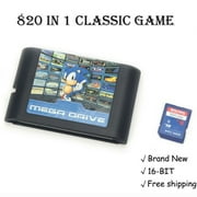820 in 1 Game Cartridge 16 bit Game Card For Mega Drive Genesis Console for USA, Japanese and European