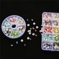 thumbnail image 2 of BUYISI For Diy Jewelry Making Essential 400Pcs Glittering Rhinestone Spacer Beads Set 10 Grids, 2 of 5