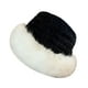 thumbnail image 4 of Sombrero de pescador de invierno, suave y a la moda, ideal para actividades al aire libre, como escalada. negro blanco, 4 of 9