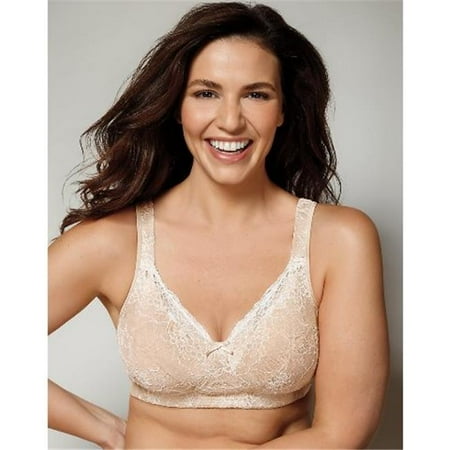 Mother Of Pearl Panels E515 18 Hour Perfect Lift Wirefree Bra with Inner Boost U Panels, Soft Taupe & Mother of Pearl - Size 38DD ()