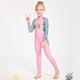 thumbnail image 5 of Multicolor Wetsuits Buceo traje largo manga larga y pantalones mono de traje de baño para snorkeling surf aplicable a todas las temporadas rosa s Advancent OD003660-01, 5 of 7