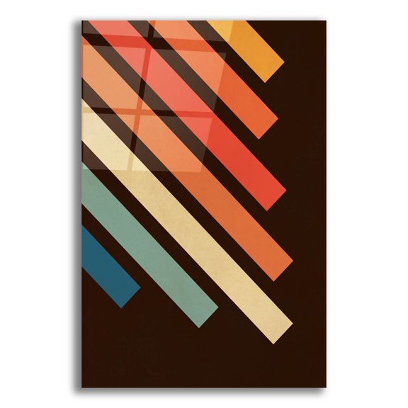 Epic Art 'Retro 4' by Gary Williams, Acrylic Glass Wall Art, 16"x24"