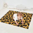 thumbnail image 2 of Yellow and Black Of Leopard Print Blanket,Comfortable Soft Flannel Throw Blanket,All Season,Warm Lightweight Blankets for Sofa Bed Couch Living Room Chair,30"x40", 2 of 4