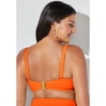 thumbnail image 5 of Swimsuits for All Women's Valentine Ruched Bandeau Bikini Top, 5 of 6