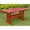 Multi-color, variant on International Caravan Royal Tahiti 59" Patio Dining Table in Barn Red