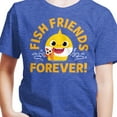 thumbnail image 3 of Baby Shark - Fish Friends Forever - Toddler And Youth Short Sleeve Graphic T-Shirt, 3 of 6