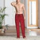 thumbnail image 2 of Balery Vintage Burgundy Pantalones de pijama para hombre, pijama ultraligero, pantalón de descanso-Medium, 2 of 6