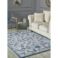 thumbnail image 2 of L'Baiet Hayley 3D Home Decor Blue Classic Floral Hi-Low 8' x 10' Fabric Area Rug, 2 of 4