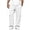 *White, variant on VBVC Men's Drawstring Cargo Sweatpants with Pockets , Stretchy Streetwear Wide Leg Trousers For Men, Army Green , S-3XL
