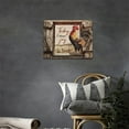 thumbnail image 2 of Farmhouse Chicken Wall Decor Rustic Rooster Pictures Wall Art country Canvas Painting Modern Home Framed Artwork For kitchen Bathroom Bedroom 12"X16", 2 of 6
