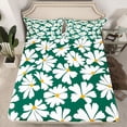 thumbnail image 2 of Homewish Groovy Flower Floral Bed Sheets for Kids, Cartoon Daisy King Sheets, Dreamy Green Cartoon Sheet Set, Ultra Soft Bedroom Decor, 4 Pieces, 2 of 7