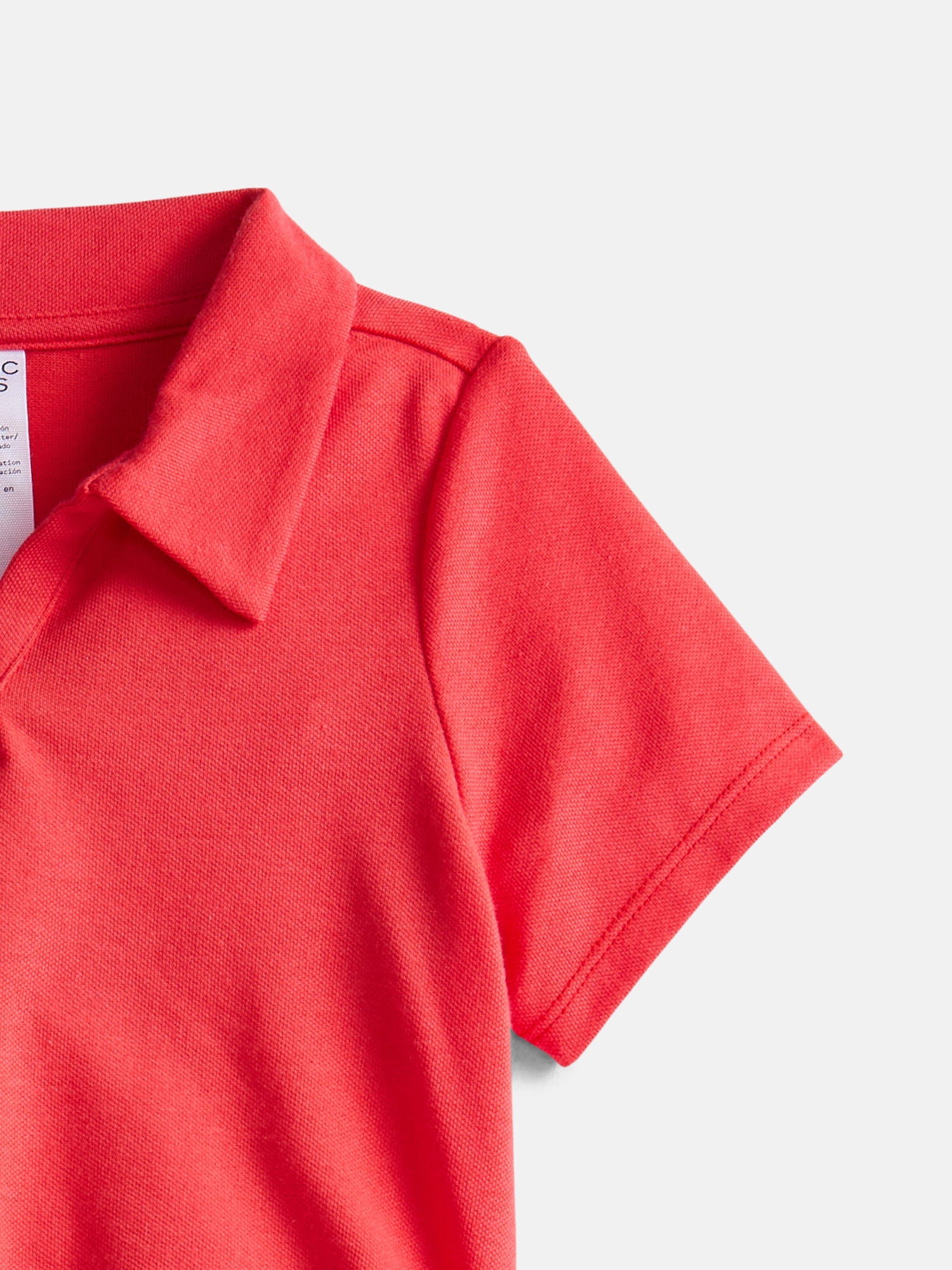 Athletic Works Girls Active Polo Pique Top, Sizes 4-18