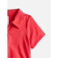 thumbnail image 2 of Athletic Works Girls Active Polo Pique Top, Sizes 4-18, 2 of 3