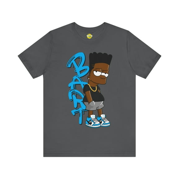 Black Bart Simpson TShirt - Blue, Vintage Cartoon Shirt
