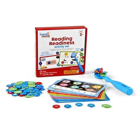 UPC: 0848850117406 | hand2mind Reading Readiness Activity Set Magnetic Wands and Alphabet Chips
