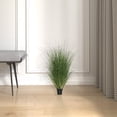thumbnail image 6 of Vickerman 24" Artificial Potted Green Curled Grass., 6 of 7